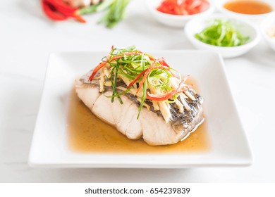 Snapper Fish Steamed With Soy Sauce With Ingredient