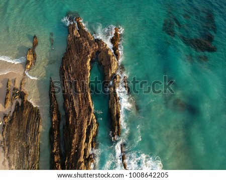 Snapper Rocks from the air.