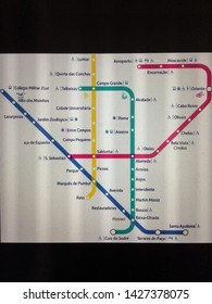 Snapshot Of Digital Lisbon Metro Map