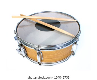 Snare Drum Isolated On White