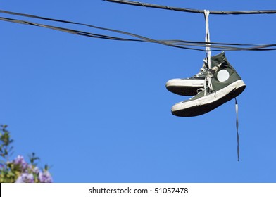 3,921 Shoes on power line Images, Stock Photos & Vectors | Shutterstock