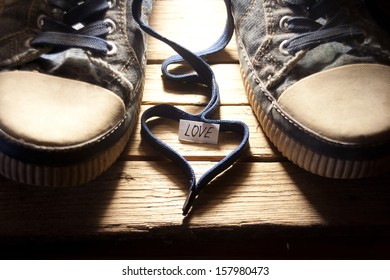 Sneakers With Lovely Heart