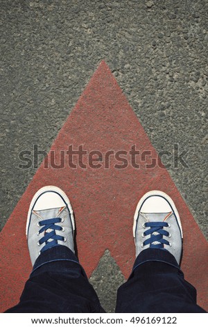 Similar – Image, Stock Photo CAMOUFLAGE Human being