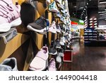 Sneakers on the shelves in Central department store at Bangna-Trad road Bangna Bangkok Thailand, April 12, 2019