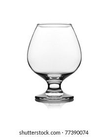 Snifter Glass On White Background