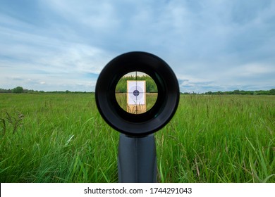 Sniper Gun Scope View, Target 