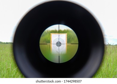 Sniper Gun Scope View, Target 