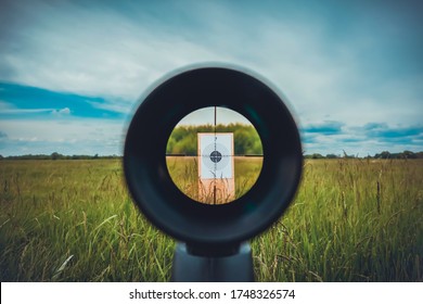 Sniper Gun Scope View, Target 