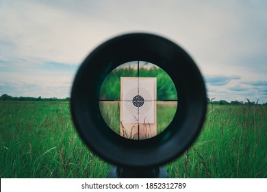 Sniper Gun Scope View, Target