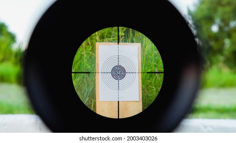 Sniper Gun Scope View, Target