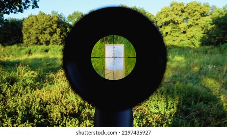 Sniper Gun Scope View, Target