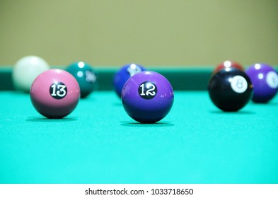 Snooker Game Snooker Table Stock Photo 1033718650 