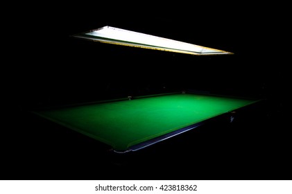 Snooker Table Is Empty.