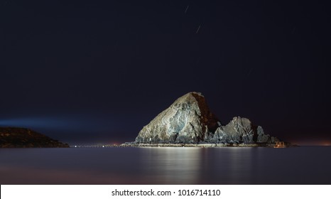 Snoopy Island Fujairah At Sunset