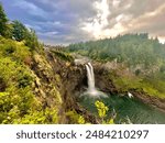 Snoqualmie Falls and Lodge in Washington State USA