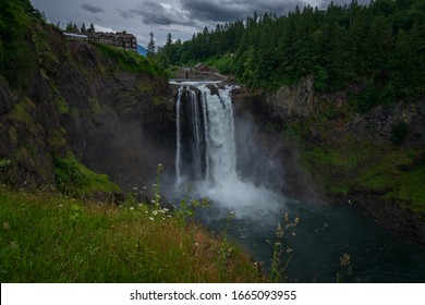 Snoqualmie Falls In The State Of Washington