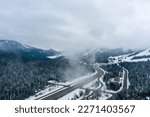 Snoqualmie Pass, Washington in December 2022
