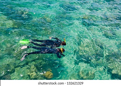 Snorkelers, Great Barrier Reef, Australia