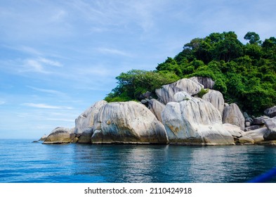 Snorkling Near Rock In Pulau Perhentian