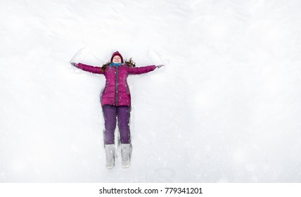 Snow Angel From Above.