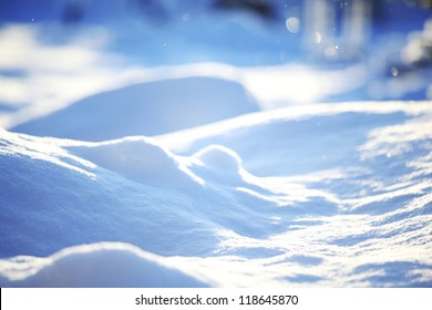 Snow Background Close Up