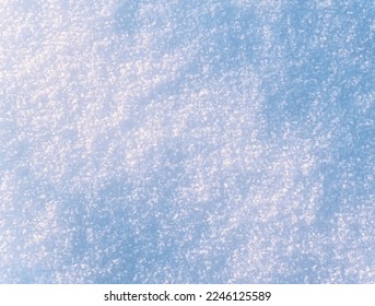 Snow background pattern in the evening sun