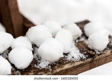 Snow Balls Ready For Snowball Fight