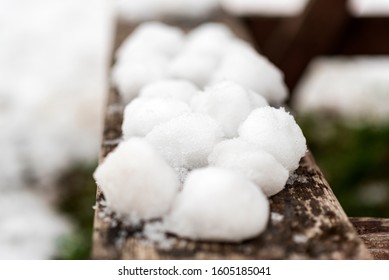 Snow Balls Ready For Snowball Fight