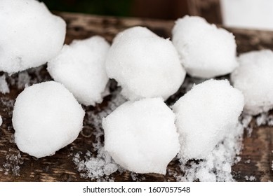 Snow Balls Ready For Snowball Fight