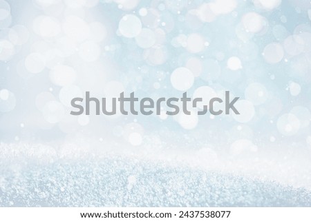 SNOW AND BOKEH LIGHTS BACKGROUND, WINTER NATURE BACKROP, CHRISTMAS DESIGN FOR MONTAGE WINTER PRODUCTS AND CHRISTMAS PRESENTS