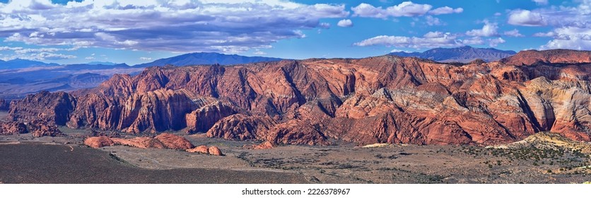 Snow Canyon Views from Jones Bones hiking trail St George Utah Zion’s National Park. USA. - Shutterstock ID 2226378967