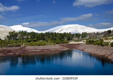 Snow Caped Mountains In The Brecon Beacons, Wales