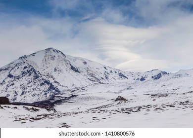 Snow- Capped Mount Volcanoes, Volcanic Massive, One Of The Volcanic Complex On The Kamchatka Peninsula In The Far East Of Russia. Pacific Ring Fire.