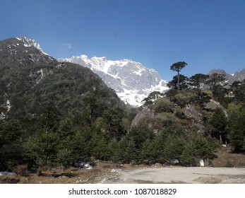 snow capped mountain