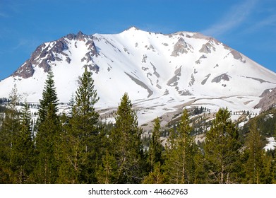 snow capped mountain