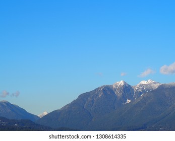 snow capped mountains