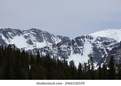 Snow Capped Mountains in the Spring 