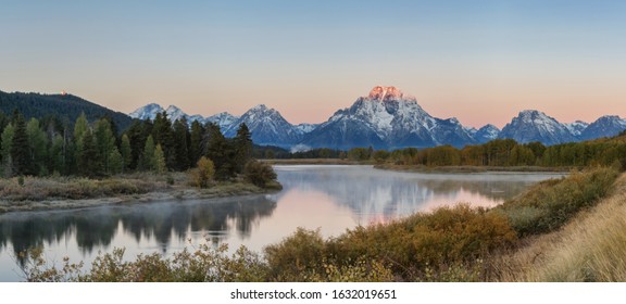 Snow Capped Tetons in Wyoming