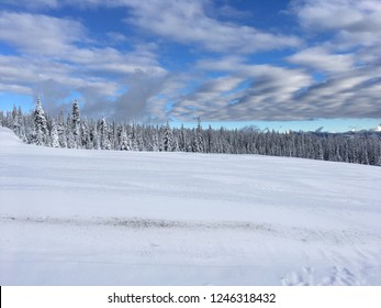 Snow Clouds At Big White Ski Resort