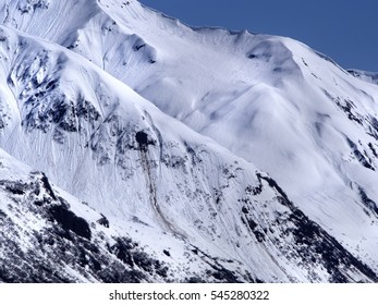 Snow Covered Mountains Glacier Ocean Cruise Rocks Ice Cap