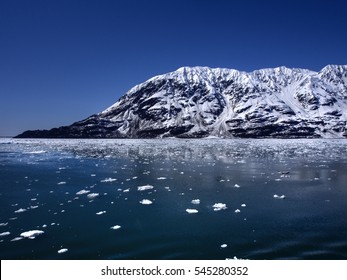 Snow Covered Mountains Glacier Ocean Cruise Rocks Ice Cap