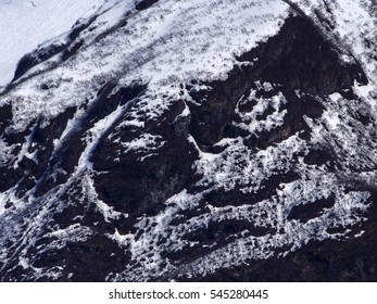 Snow Covered Mountains Glacier Ocean Cruise Rocks Ice Cap