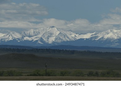 snow covered mountains in Montana - Powered by Shutterstock