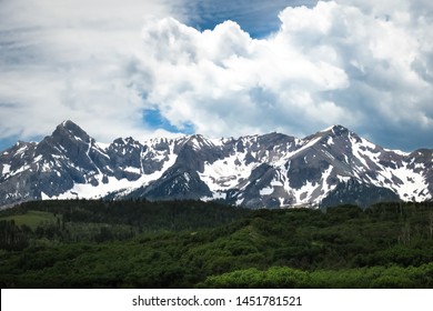 Snow Covered Peaks Near Mount Wilson In July - Colorado