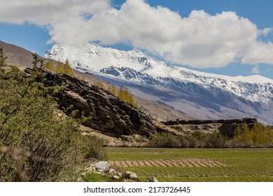 Snow Covered Peaks In Wakhan Valley, Tajikistan