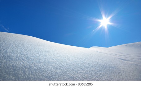 Snow hills. Composition of nature. - Powered by Shutterstock