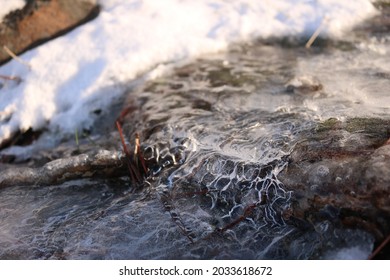 Snow And Ice In The Tahoe National Forest