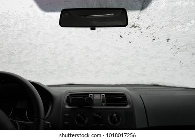 Snow From Inside A Car