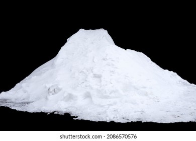 snow isolated on a black background. winter design element. High quality photo