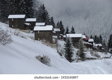 Snow Landscapes And Ecoloudge From Maçka District Of Trabzon Province